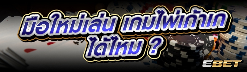 มือใหม่เล่น เกมไพ่เก้าเก ได้ไหม ?